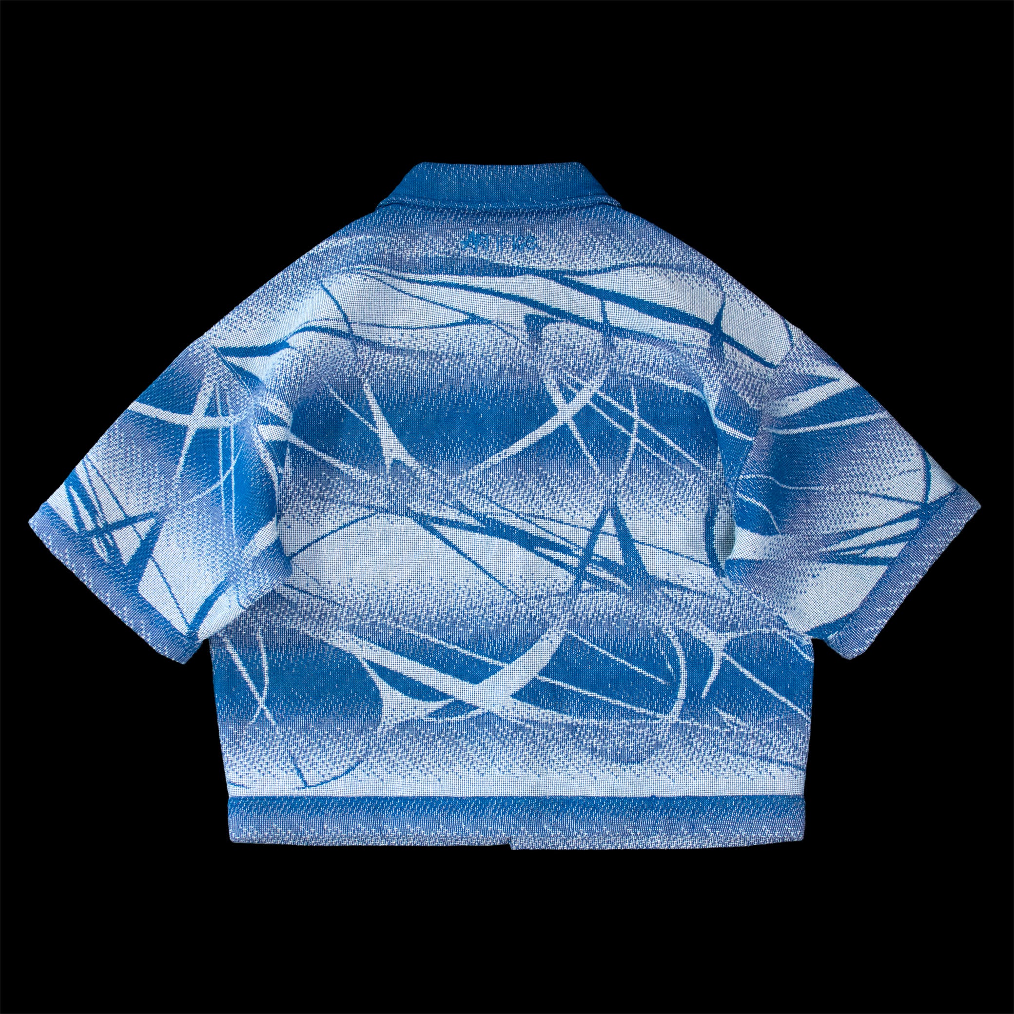 GESTURE Blue gradient tapestry shirt