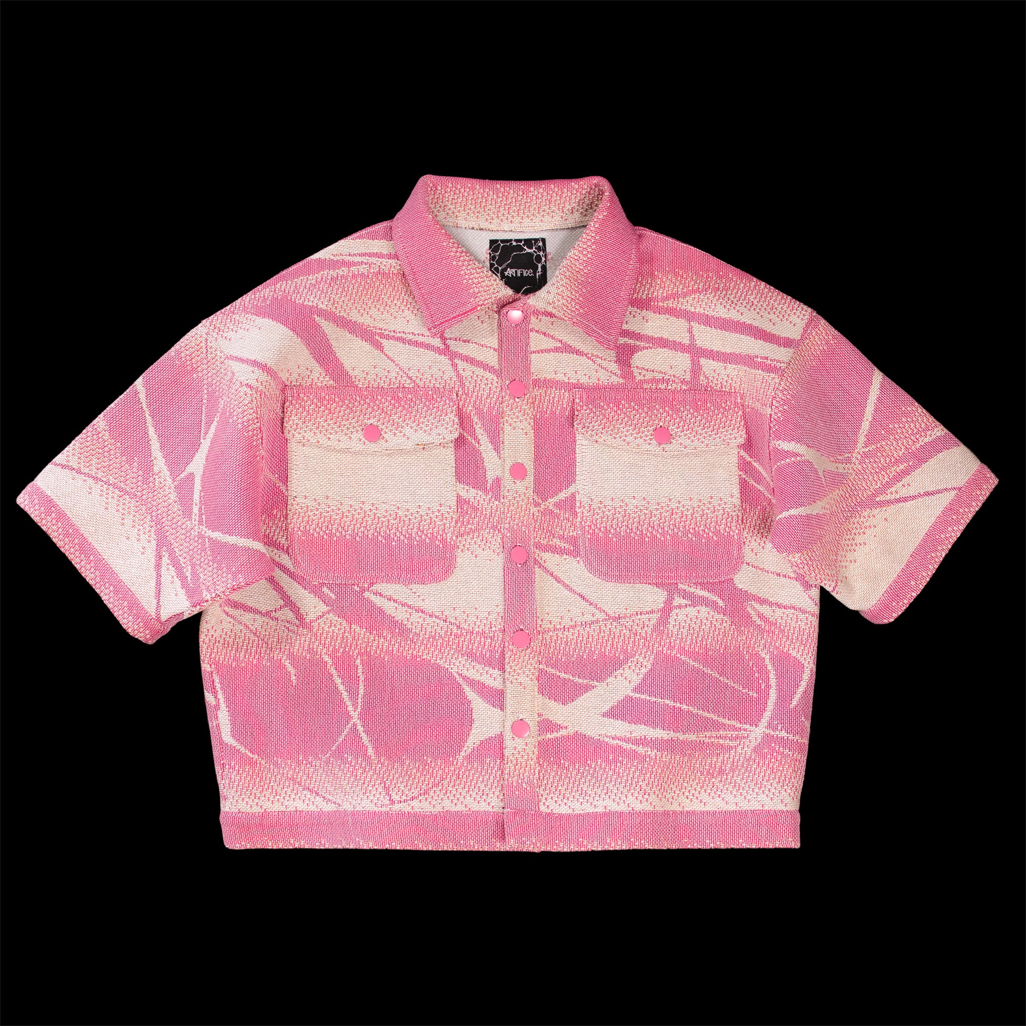 GESTURE Pink gradient tapestry shirt
