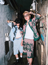 Flaming skeletons short