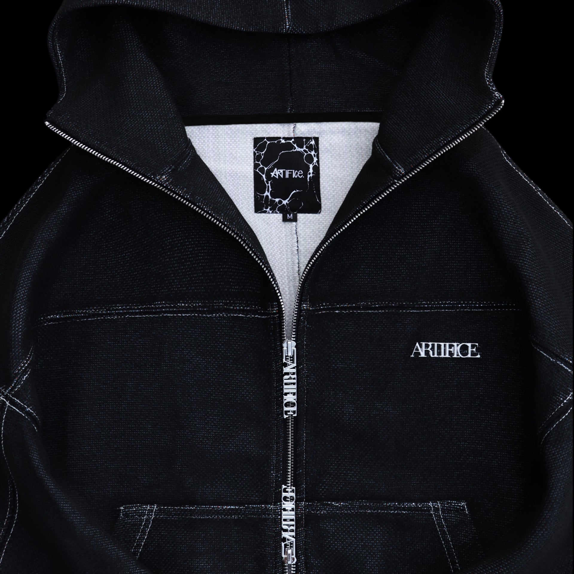 Signature Black tapestry hoodie