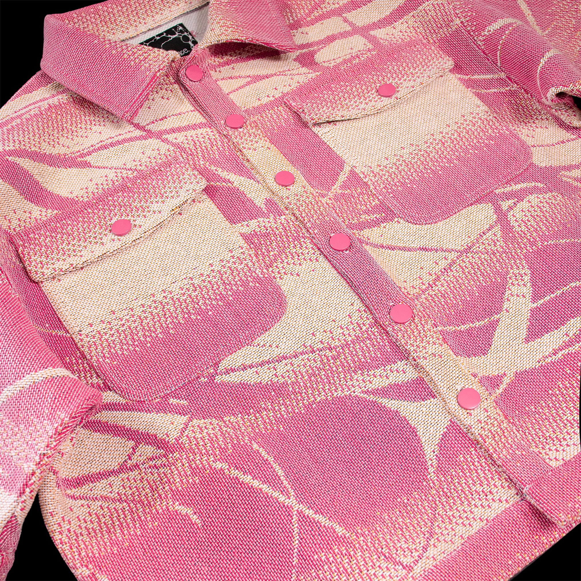 GESTURE Pink gradient tapestry shirt
