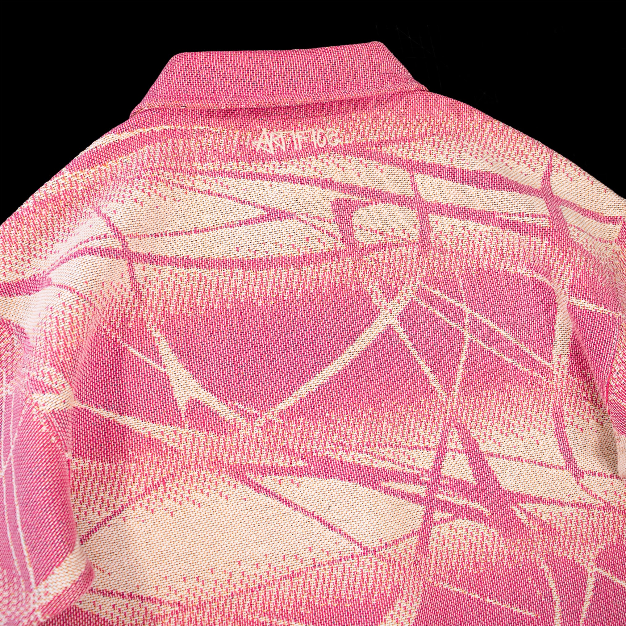 GESTURE Pink gradient tapestry shirt