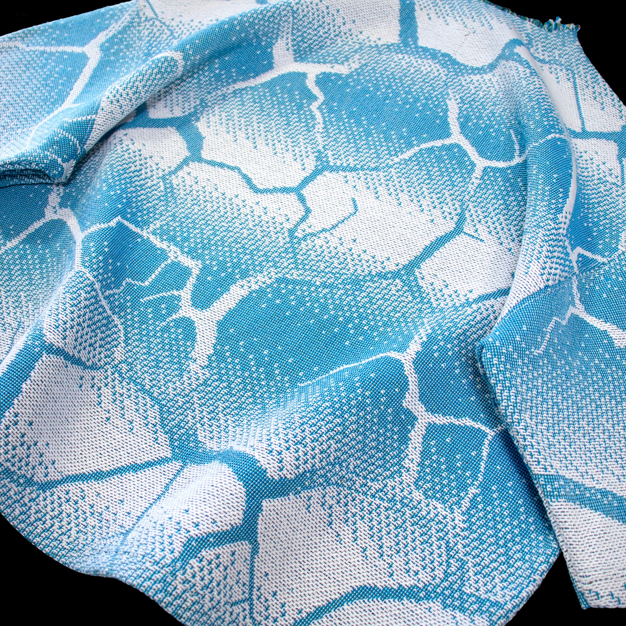 Biomorph Light blue gradient tapestry tee