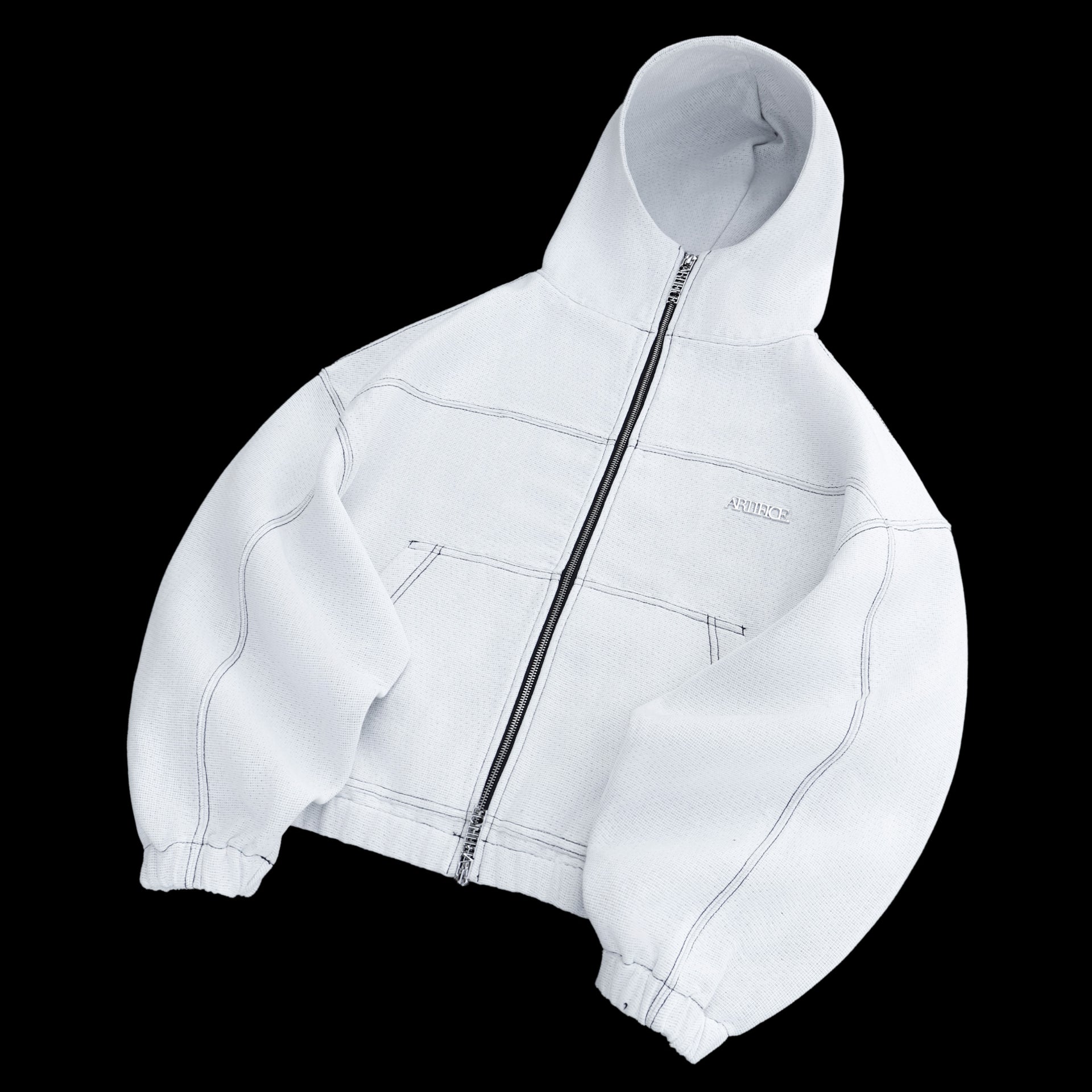Signature White tapestry hoodie