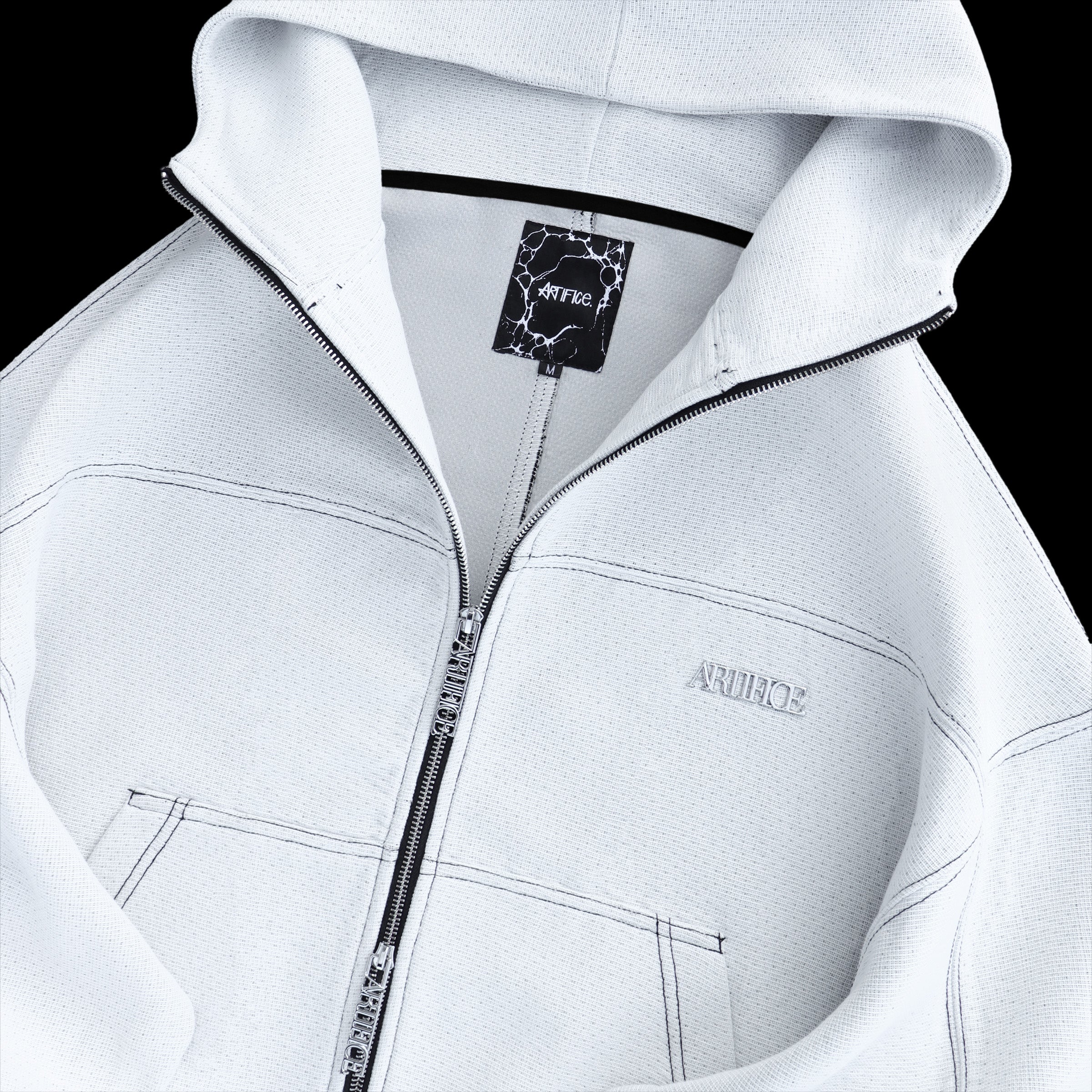 Signature White tapestry hoodie