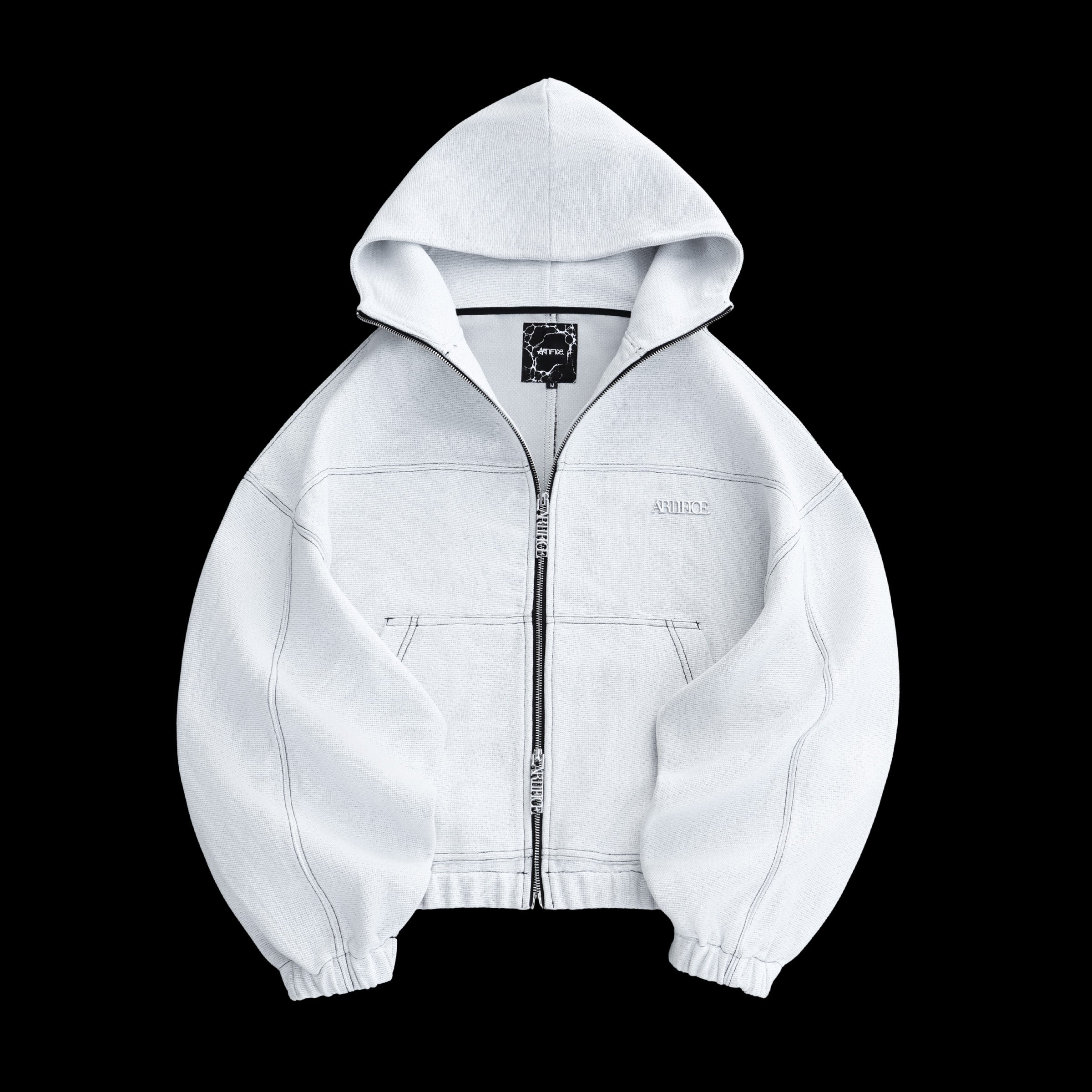 Signature White tapestry hoodie