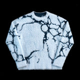 Blue reversible fluffy