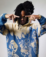 'Flaming Skeletons' hoodie