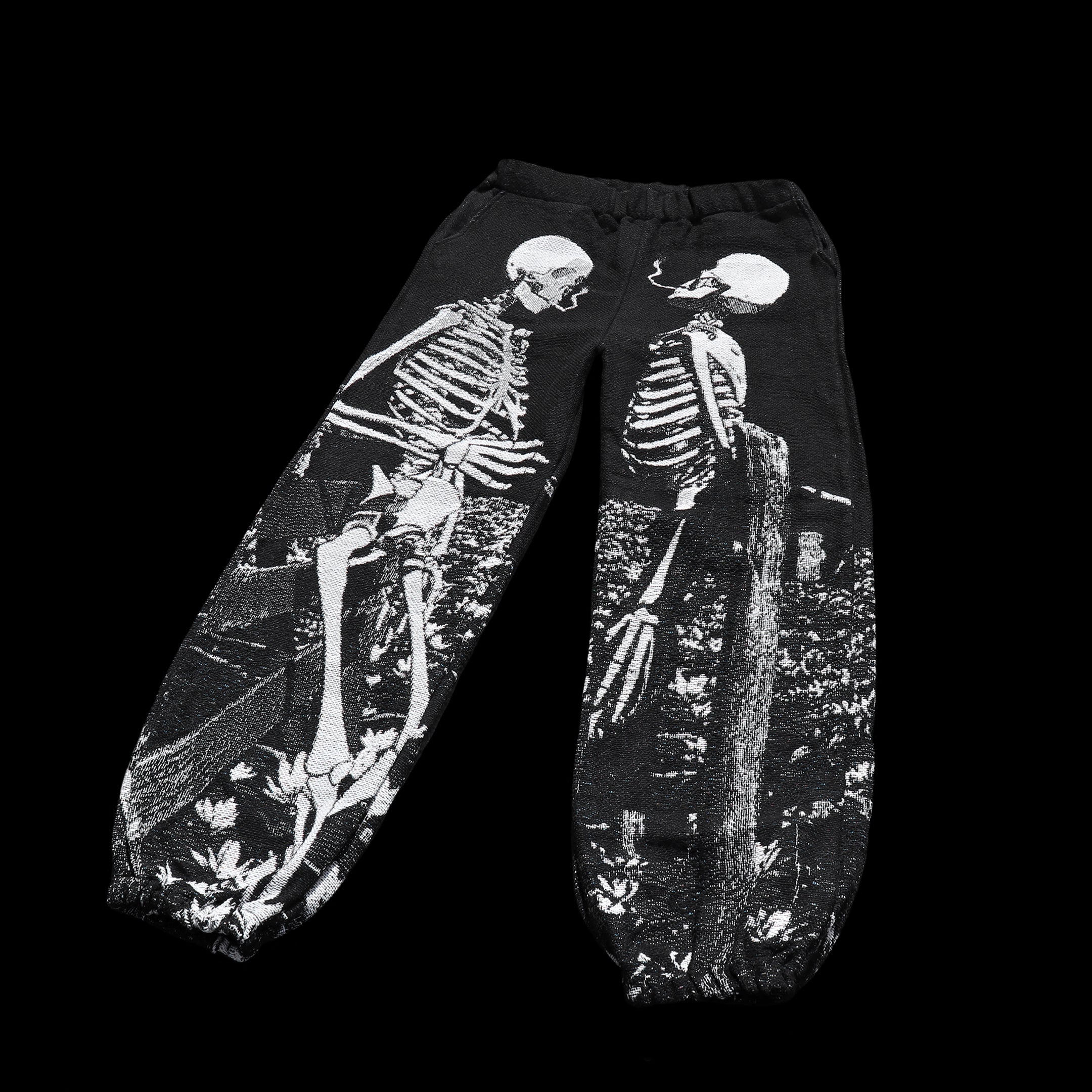 Skeletons sweatpants tapestry streetwear Artifice.