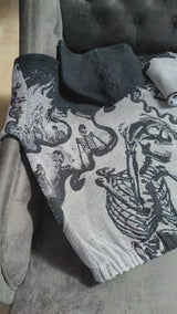 'Flaming Skeletons' hoodie