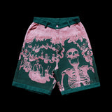 Flaming skeletons short