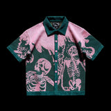Flaming skeletons tee