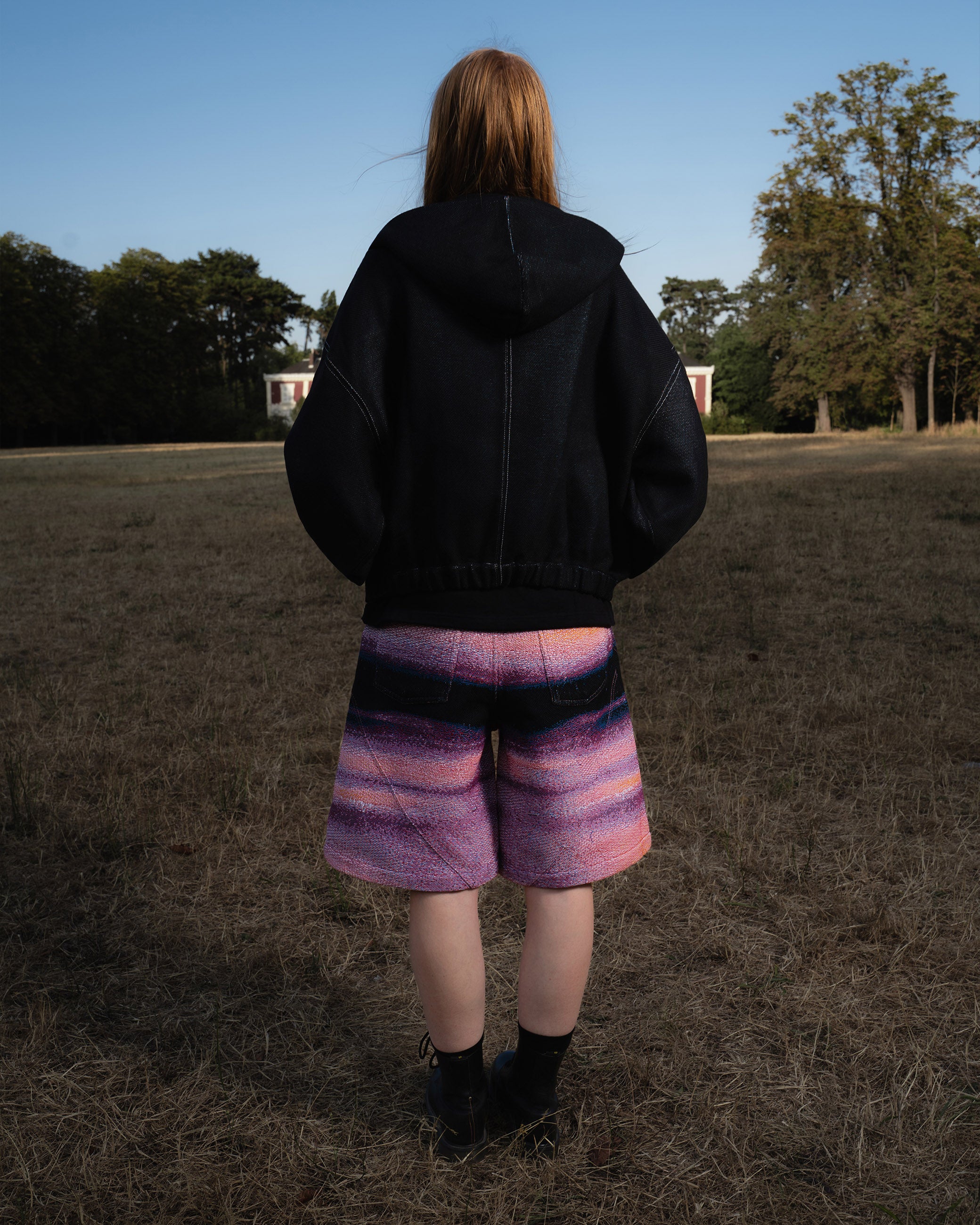 Signature Black tapestry hoodie