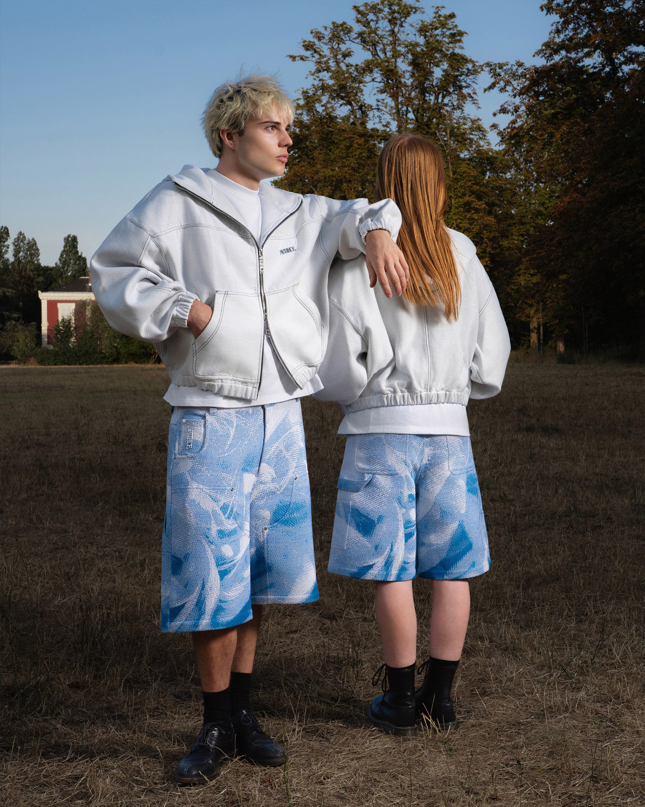 Signature White tapestry hoodie