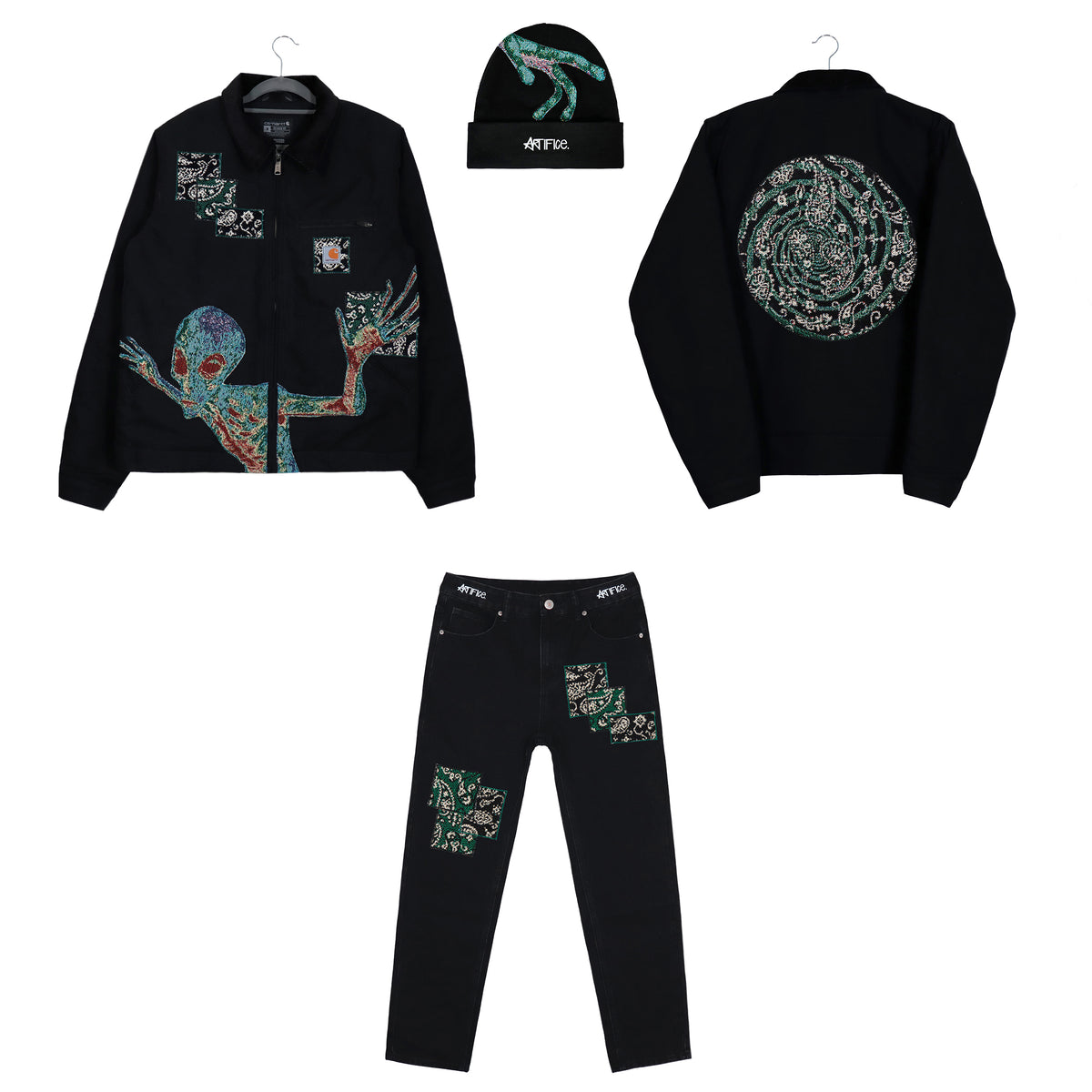 'Alien Paisley' Carhartt Detroit jacket